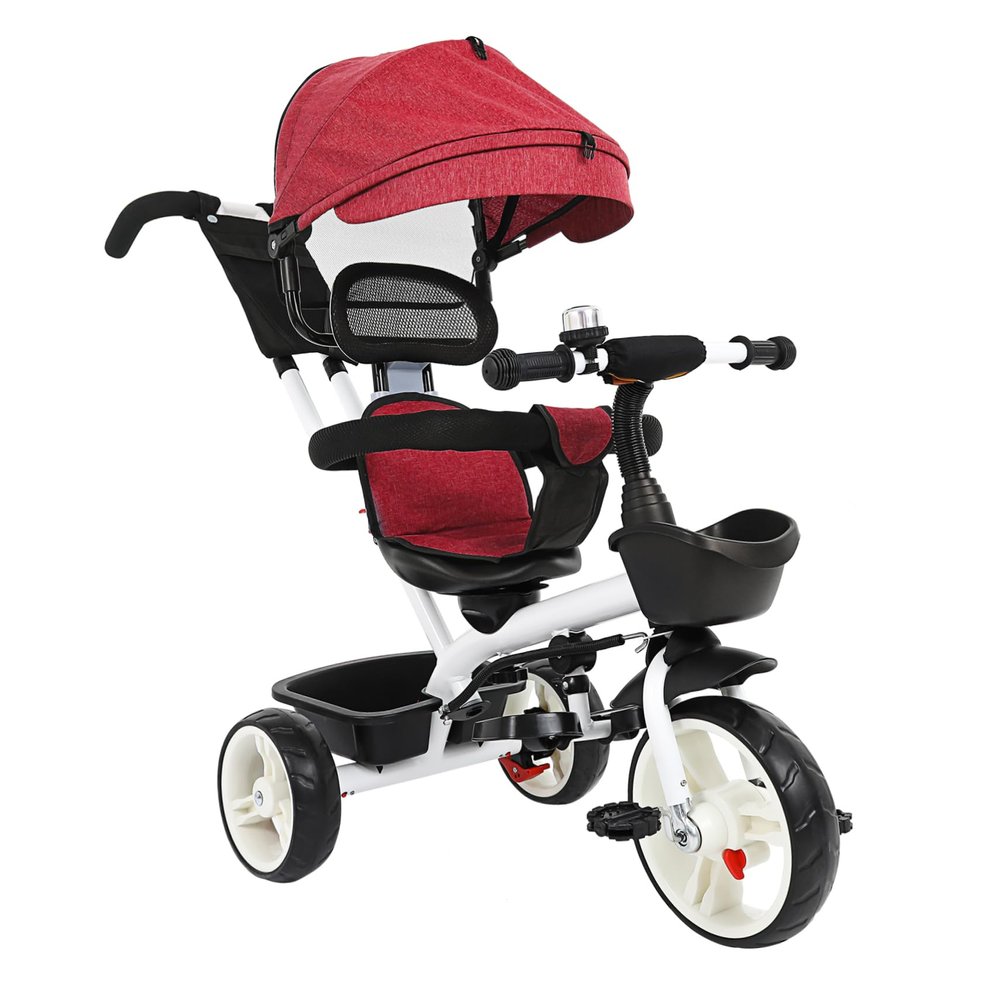 Abaodam Tricycle with Sunshade Stroller for Boys and Lightweight Design for Family Outings Stylish