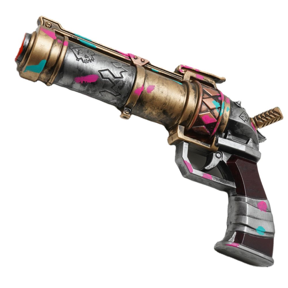 Anime-Style Crazy Punk Shotgun Foam Prop | 11 Pink Blue Cosplay Weapon Accessory