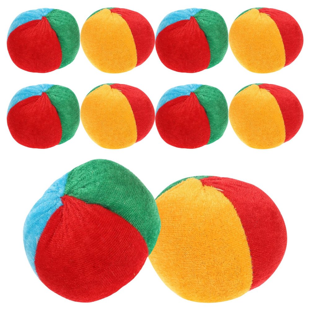 BESPORTBLE 10Pcs Pumpkin Bean Bags for Toss Game Outdoor Throwing Game Props Lightweight and Portable Beanbags for Fun Activities for Parties and Family Gatherings