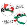 Beaupretty 3PCS Football Headbands for Fans Green and Blue Bow Soccer Theme Hair Accessories for Boys and Girls for Sports Events and Birthday Parties view 3