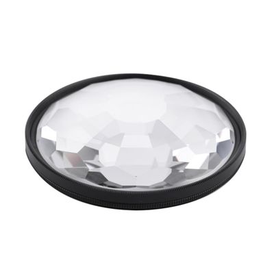 DIYEAH 1Set Photography Kaleidoscope Prism Filter Optical Glass Lens for Creative Photography Effects for Scenery Night Scenes and Unique