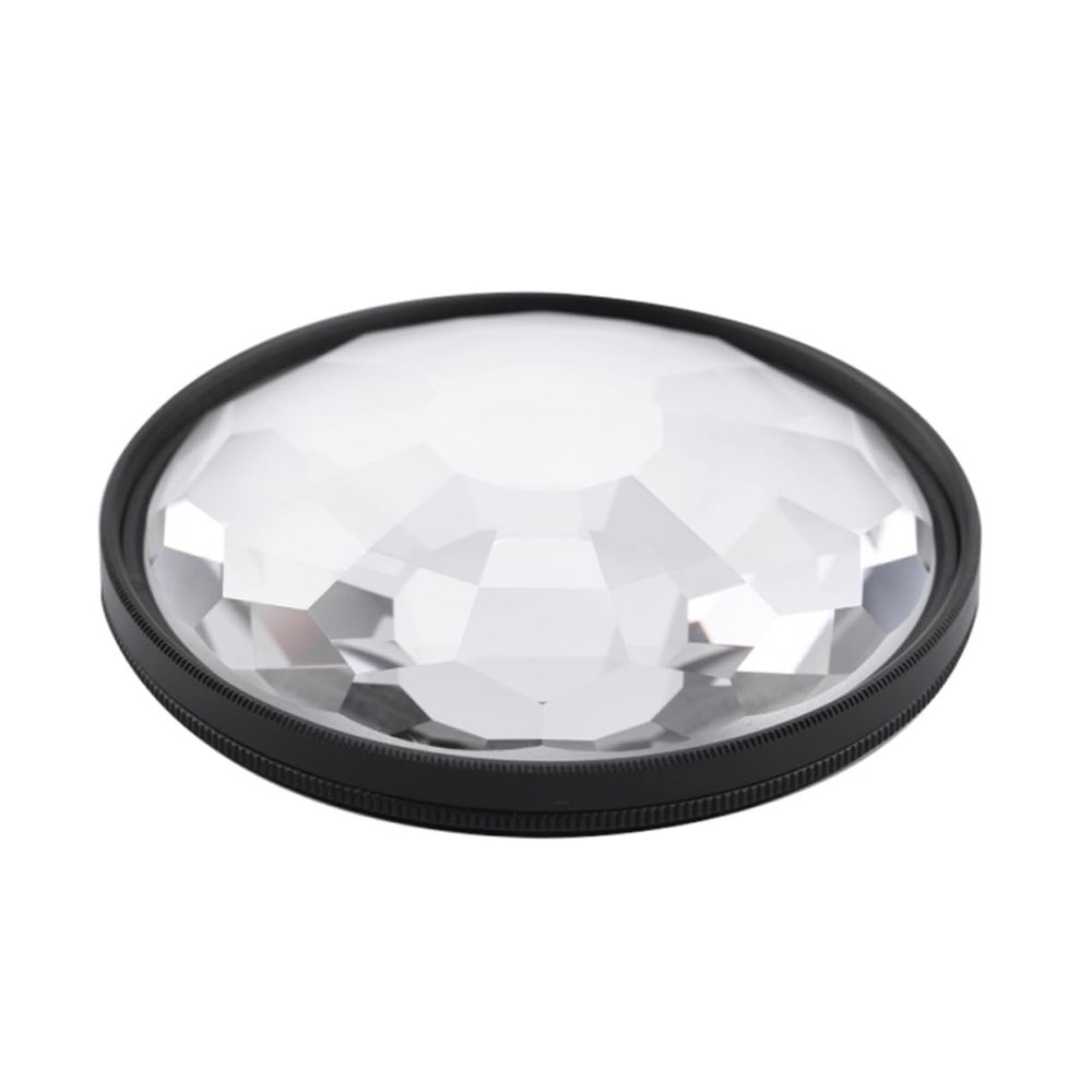 DIYEAH 1Set Photography Kaleidoscope Prism Filter Optical Glass Lens for Creative Photography Effects for Scenery Night Scenes and Unique