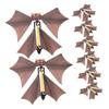Amosfun 8Pcs Wind Up Flying Bat for Halloween Light Brown Flying Bat Prop for Pranks and Shows for Magicians and Entertainers Add Fun and Surprise to Your view 1