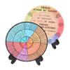 Amosfun 2pcs Emotion Wheel Chart Ornaments for Office Decor Desktop Therapy Stand view 1