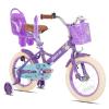 JOYSTAR 14" Kids Bike Princess Kids Bicycle for Girl 3-5 Yrs Purple view 1