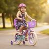 JOYSTAR 14" Kids Bike Princess Kids Bicycle for Girl 3-5 Yrs Purple view 4