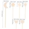KESYOO 1Set Craft Wands Unpainted Wooden Princess Wands with Rhinestone Stickers for DIY Coloring and Crafting Costume Accessories for Princess Parties and Creative view 2