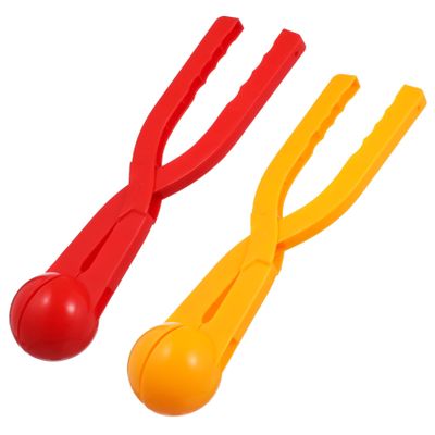 Abaodam 2Pcs Maker Clips for Fun Outdoor Winter with Non Slip Handle Quick Creation Random Color for Fights and
