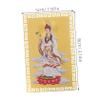 Cabilock Guanyin Amulet Card for Good Luck and Prosperity Chinese Style Protection Card Traditional Metal Amulet for Blessings and Wealth for Homes and Purses view 2