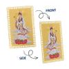 Cabilock Guanyin Amulet Card for Good Luck and Prosperity Chinese Style Protection Card Traditional Metal Amulet for Blessings and Wealth for Homes and Purses view 3