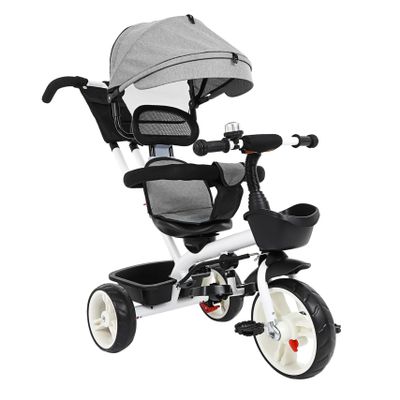 BIUDECO Tricycle with Sunshade Stroller for Boys Stylish Design Comfortable for Ages Lightweight