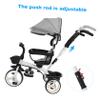 BIUDECO Tricycle with Sunshade Stroller for Boys Stylish Design Comfortable for Ages Lightweight view 3
