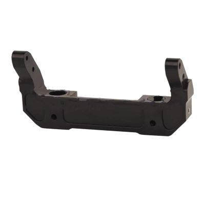 BOQEXSS for Axial SCX6 for JLU for Wrangler for Rubicon 1/6 RC Car Crawler Aluminum Alloy Front Rear Bumper Mount Body for Chassis Upgrade Parts Rc Bumpers(Black,Front)