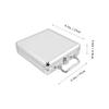 Beaupretty Alloy Poker Chip Storage Case with Compartment Inner Structure Large Capacity Poker Cards Carrying Box with Buckle Lock view 2