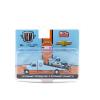 1:64 Diecast Model Car Compatible with 1973 Chevrolet C30 Wedge Truck & 1978 Chevrolet Silverado 10 Bedless Gulf Livery Blue Limited Edition M2 Machines Auto-Haulers 39200-MJS07 view 2