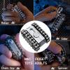 4 in 1 Fidget Slider Roller Chain Spinner Combo, Metal Chain Fidget Toy with Tactile Feedback & Clicking Sounds, Stress Relief Sensory Toy for Adults, Focus Tool for Work Study Waiting view 3