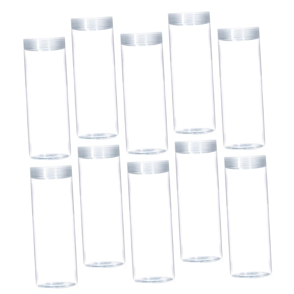 LRXIYODE 10PCS 27mm Diameter Coin Storage Tubes Plastic Coin Holders for Quarter Rolls Closure