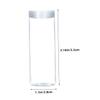 LRXIYODE 10PCS 27mm Diameter Coin Storage Tubes Plastic Coin Holders for Quarter Rolls Closure view 2