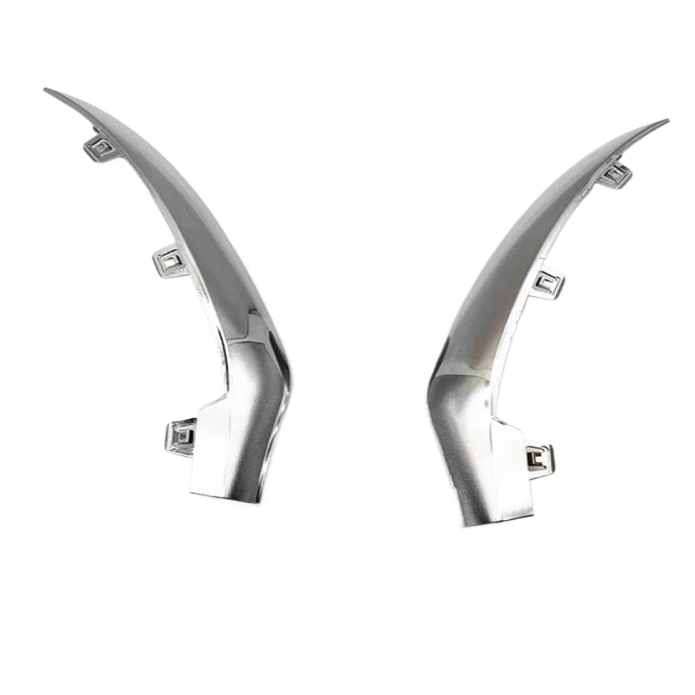 ZLxGMK Front Bumper Lip Spoiler with Chrome Trim Left Or Right Side Compatible with W253 GLC-Class GLC200 GLC250 GLC300 Models OE A2538852700 A2538852800(Left and Right)