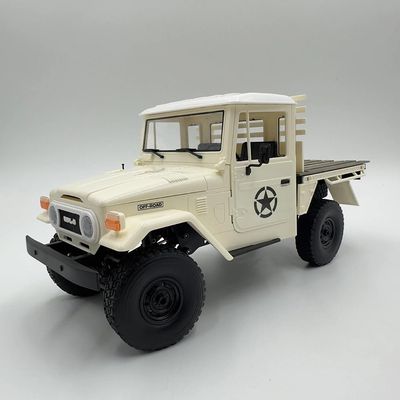 ARRIS WPL C44 1/16 RTF Off-Road RC Crawler, 2025 New FJ45 RC Car with 370 Motor 2.4Ghz Remote Control Buggy, 4WD RC Pickup Truck with LED Light Hobby Grade Gifts