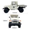 ARRIS WPL C44 1/16 RTF Off-Road RC Crawler, 2025 New FJ45 RC Car with 370 Motor 2.4Ghz Remote Control Buggy, 4WD RC Pickup Truck with LED Light Hobby Grade Gifts view 3