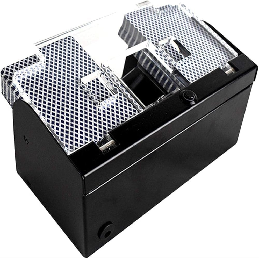 2-Deck Electric Card Shuffler | Automatic Professional Card Shuffler for Home Parties, Clubs & Bridge Games