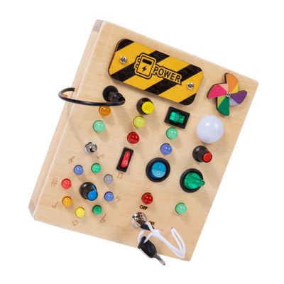 Abaodam Electronic Busy Board for Educational Circuit Board with Lights Interactive Features Learning Tool