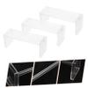 BESTYASH 3Pcs Clear Collectibles Display Stands for Tabletop Transparent Racks for Organizing Models Bags Phones Home Store Settings view 2