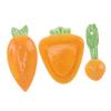Luxshiny 3Pcs Cartoon Tableware Adorable Radish Shaped Bowl Dish Spoon Safe for Fun Dining Experience for Boys view 1