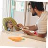Luxshiny 3Pcs Cartoon Tableware Adorable Radish Shaped Bowl Dish Spoon Safe for Fun Dining Experience for Boys view 2