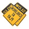 ELAYARD 2Pcs Slow Playing Sign High Visibility Safety Sign for Streets Neighborhoods Easy Installation Alerts Drivers Pedestrians to Nearby Improves Safety view 1