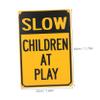ELAYARD 2Pcs Slow Playing Sign High Visibility Safety Sign for Streets Neighborhoods Easy Installation Alerts Drivers Pedestrians to Nearby Improves Safety view 2