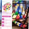 VICASKY 60Pcs Numbered Lottery Balls Plastic Seamless Game Balls for Raffles Parties and Entertainment Activities view 3
