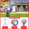 12 Inch 3D Kinetic Metal Bald Eagle Wind Spinner, Hot Air Balloon Design Hanging Sculpture, Indoor Outdoor Garden Yard Patio Decor, Independence Day & Memorial Day view 2
