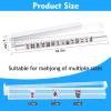 All-in-One Tile Rack & Pusher, Clear Acrylic Mahjong Combo, Modern American Majiang Tile Set of 4 (Transparent) view 2