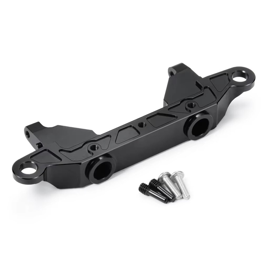 BOQEXSS for Axial for SCX10 III for Wrangler for Gladiator Base Camp for Bronco 1/10 RC Car Early Metal Servo Relocation Front Rear Bumper Mount Rc Bumpers(Rear)