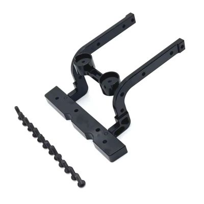 BOQEXSS for Megahobby H12Y 1/12 RC Car Metal Front Bumper Reinforcement Aluminum Construction Upgrade Parts Repair Replacement Accessories Rc Bumpers(Black)