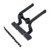 BOQEXSS for Megahobby H12Y 1/12 RC Car Metal Front Bumper Reinforcement Aluminum Construction Upgrade Parts Repair Replacement Accessories Rc Bumpers(Black) view 1