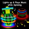 Fruit Spinning Tops for Kids, Stocking Stuffers & White Elephant Exchange Toys  4 Pack Fruit-Themed Light-Up Toys with Music for Boys & Girls Toddlers view 2
