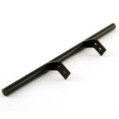 BOQEXSS for Tamiya for Man for Actros for Scania for Volvo TGX LESU 770S R620 3363 FH16 1/14 RC Truck Trailer Tipper Metal Rear Bumper Tail Boom Rc Bumpers(Black)