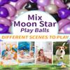 TRENDPLAY Ball Pit Balls for Toddlers, Star Heart Moon Shape 200 Pieces, Plastic Toy Balls for Boys Girls Kids Dogs, Purple+ Black view 4