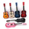 CHICAMPERA Wooden Guitar Educational Musical Instrument for Portable Red Guitar for for Boys and Fun Plaything for Early Music Learning view 2