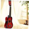 CHICAMPERA Wooden Guitar Educational Musical Instrument for Portable Red Guitar for for Boys and Fun Plaything for Early Music Learning view 3