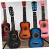 CHICAMPERA Wooden Guitar Educational Musical Instrument for Portable Red Guitar for for Boys and Fun Plaything for Early Music Learning view 4