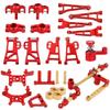 RZXYLRC MJX Hyper Go 14209 14210 H14BM Metal and Brass 1/14 RC Upgrade Parts Front Rear Lower Upper Suspension Arms Shock Mount Servo Arm Steering Knuckle C Hubs Steering Group view 1
