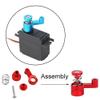 RZXYLRC MJX Hyper Go 14209 14210 H14BM Metal and Brass 1/14 RC Upgrade Parts Front Rear Lower Upper Suspension Arms Shock Mount Servo Arm Steering Knuckle C Hubs Steering Group view 2