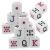 BCOATH 15Pcs Portable Spanish Poker Dice Fun Acrylic Game Dice for Parties Ktv and Bars Lightweight and Easy to Store Dice Game Props view 1