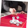 BCOATH 15Pcs Portable Spanish Poker Dice Fun Acrylic Game Dice for Parties Ktv and Bars Lightweight and Easy to Store Dice Game Props view 4