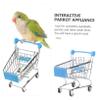 HOMOBABE Miniature Metal Shopping Cart Toy  7-Inch Sky Blue Shopping Cart for Boys and Girls Pets and Dollhouses  for Playtime and DIY Crafts view 4