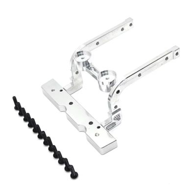 BOQEXSS for Megahobby H12Y 1/12 RC Car Metal Front Bumper Reinforcement Aluminum Construction Upgrade Parts Repair Replacement Accessories Rc Bumpers(Silver)